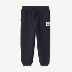 Jogging met effen kleur en label voor babyjongens