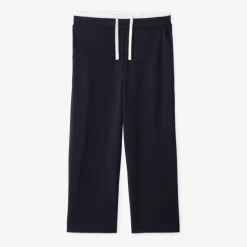Jogging met 2-in-1 effect in flanel meisjes zwart