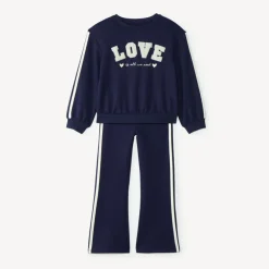 Joggingoutfit voor meisjes met glinsterende fantasieprint