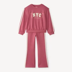 Joggingoutfit voor meisjes met glinsterende fantasieprint