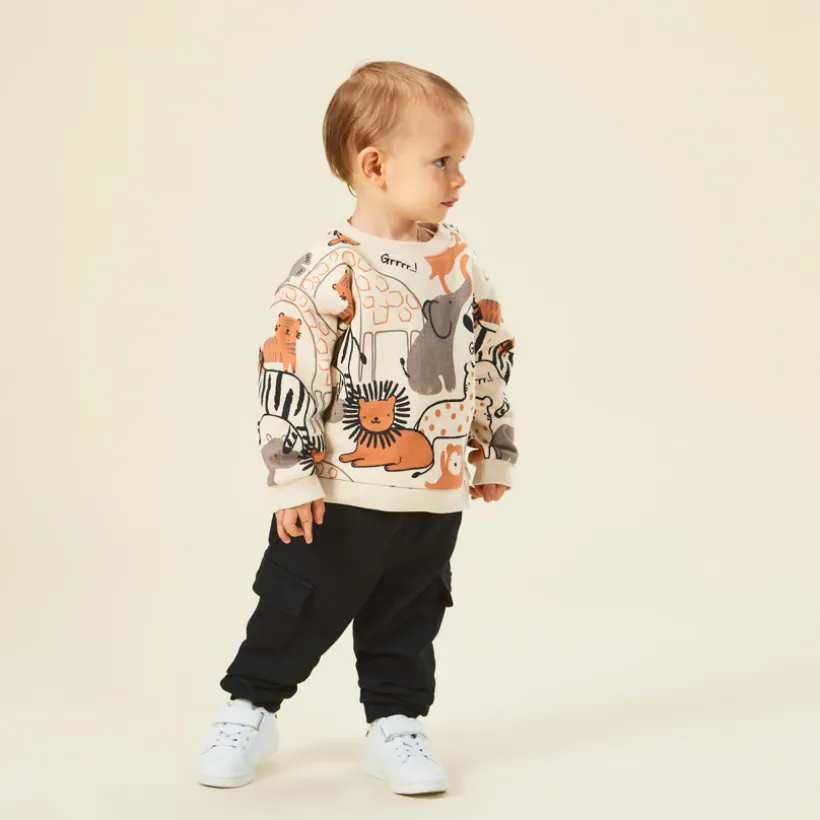 Joggingpak met safari-print voor baby jongen