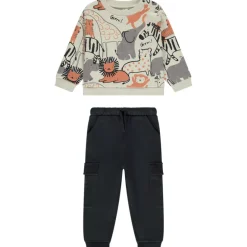 Joggingpak met safari-print voor baby jongen