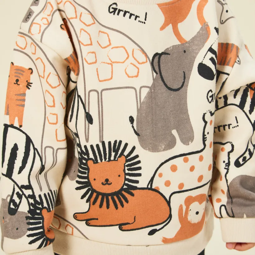 Joggingpak met safari-print voor baby jongen