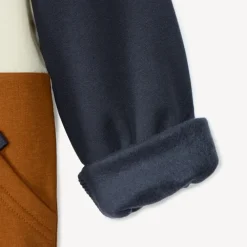 Jogging set in fleece with color block effect jongens