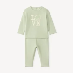 Jogging set in honingbee-print met beer voor babyjongens