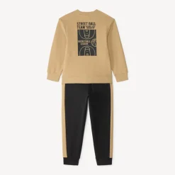 Joggingset jongens met basketball borduurwerk