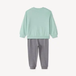 Jogging set met bedrukt fleece voor babyjongen