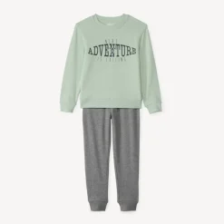 Jogging set met bedrukt sweatstof jongens