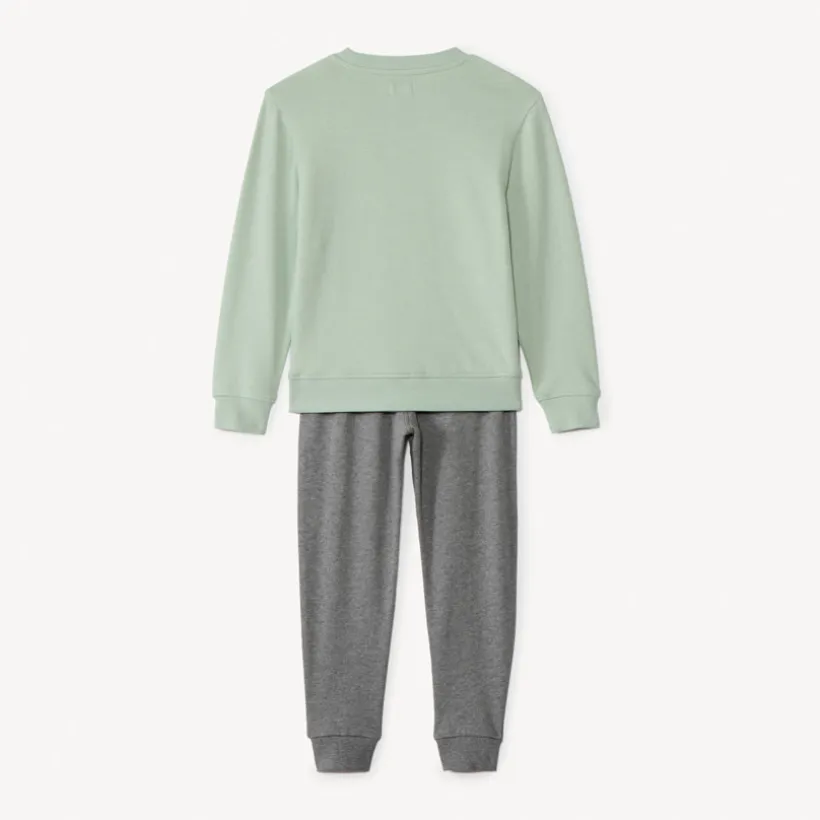Jogging set met bedrukt sweatstof jongens