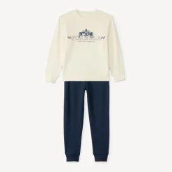 Jogging set met bedrukt sweatstof jongens