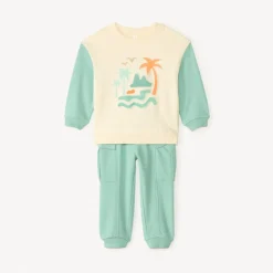 Joggingset met color block-effect voor babyjongen