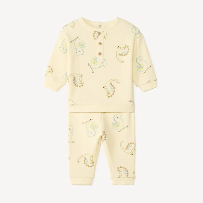 Joggingset met Dino-print voor babyjongens