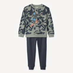 Jogging set met fleece ski patroon jongens