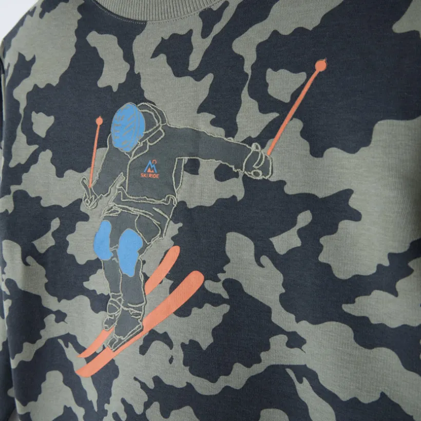 Jogging set met fleece ski patroon jongens
