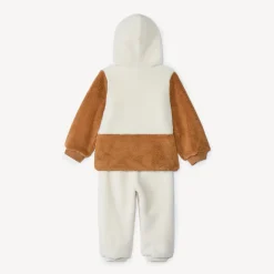 Jogging set met sherpa en vest voor babyjongen