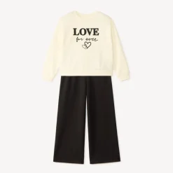 Joggingset met sweatshirt + flared broek voor meisje