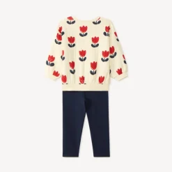 Jogging set met tulpenpatroon meisjes baby