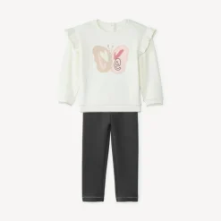 Joggingset met vlinderpatroon voor babymeisjes