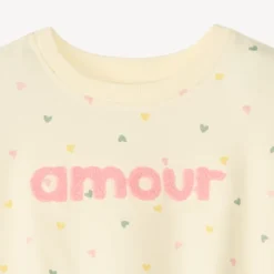 Jogging set van 2 delen met harten: sweatshirt + legging voor baby meisje
