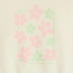 Jogging set van fleece met bloemenprint voor babymeisjes