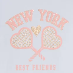 Joggingset van fleece met glinsterende print meisjes
