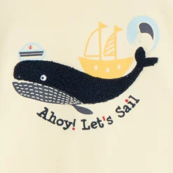 Joggingset van fleece met walvissenprint voor jongensbaby's