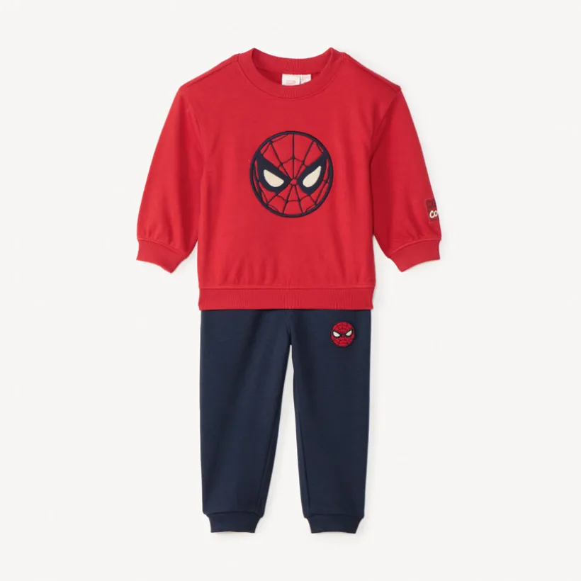 Joggingset van fleece Spiderman Marvel voor babyjongen