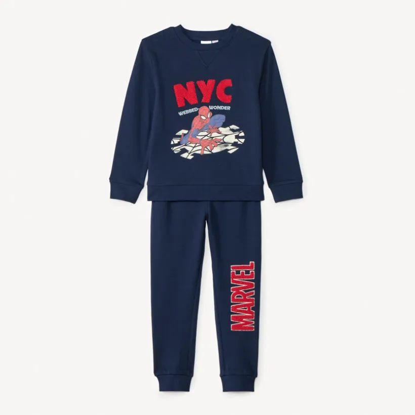 Joggingset van fleece Spider-Man Marvel jongens