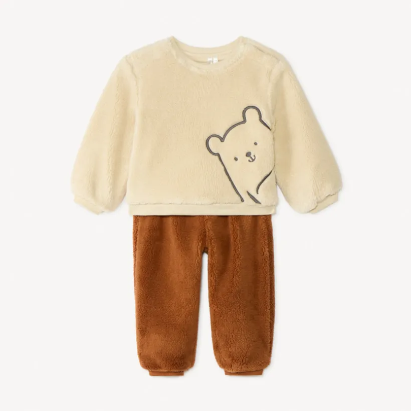 Jogging set van sherpa voor babyjongen