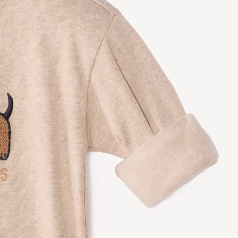 Jogging set voor babyjongen met fancy badstof patch