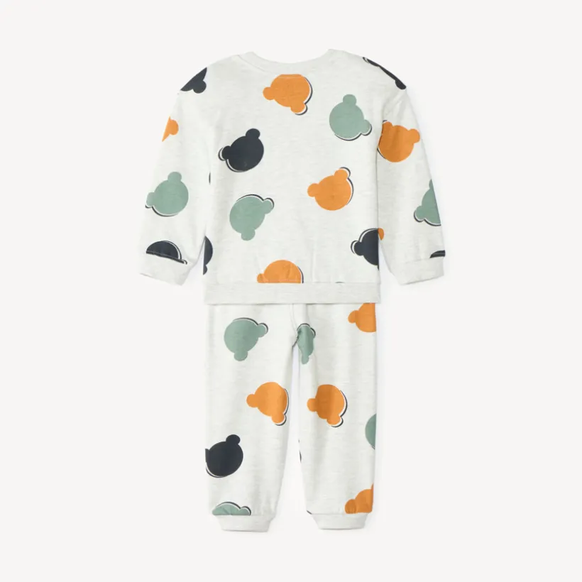Joggingset voor babyjongen met teddybeerprint