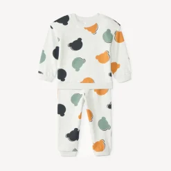 Joggingset voor babyjongen met teddybeerprint
