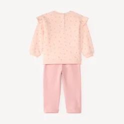 Jogging set voor babymeisjes met bloemenprint