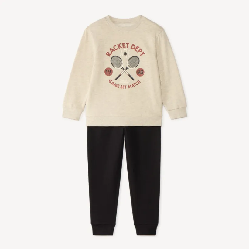 Jogging set voor jongens met een fantasieprint