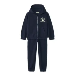 Jogging set voor jongens met een rits en een fantasieprint.