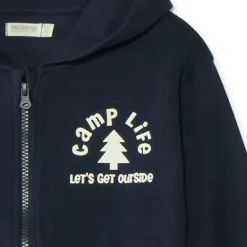 Jogging set voor jongens met een rits en een fantasieprint.