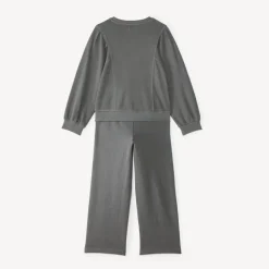 Jogging set voor meisjes in grijs met een vervaagde look