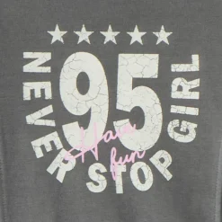 Jogging set voor meisjes in grijs met een vervaagde look