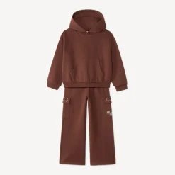 Jogging set voor meisjes met capuchontrui en cargobroek
