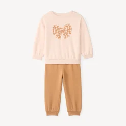 Joggingset voor meisjes met strikprint
