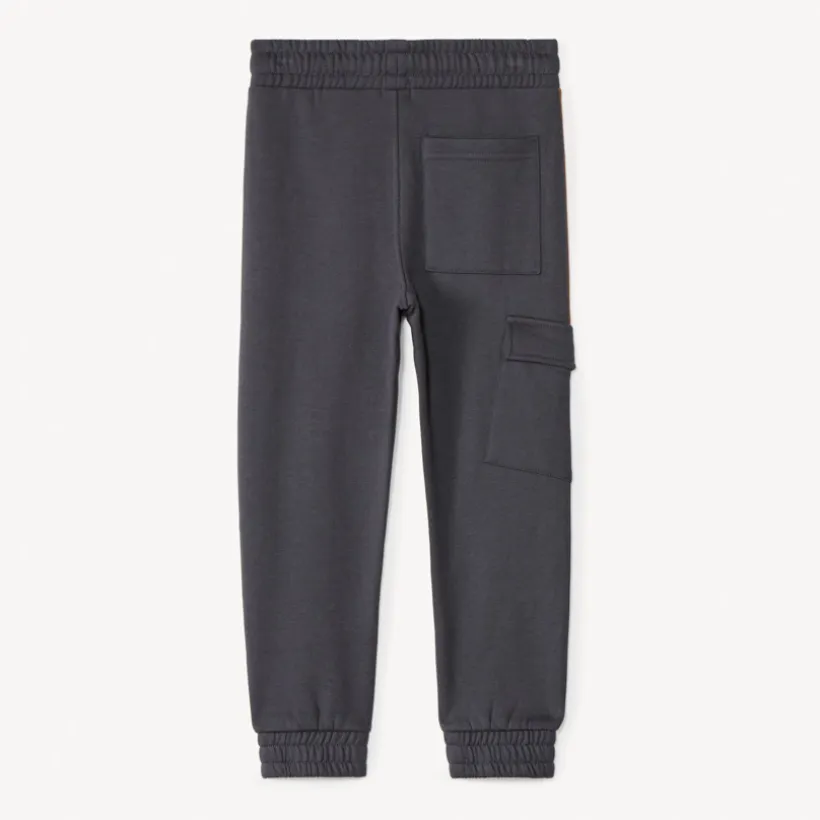 Joggings in biokleur met zakken jongens