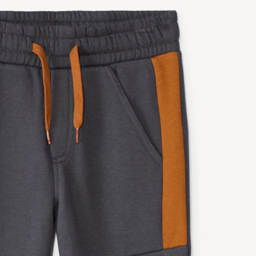 Joggings in biokleur met zakken jongens