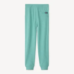 Joggings in uni slub fleece jongens