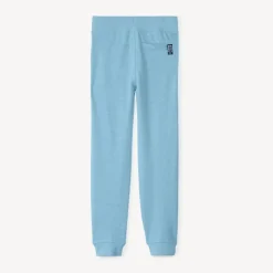 Joggings in uni slub fleece jongens
