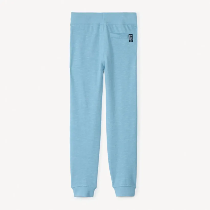 Joggings in uni slub fleece jongens