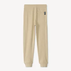 Joggings in uni slub fleece jongens