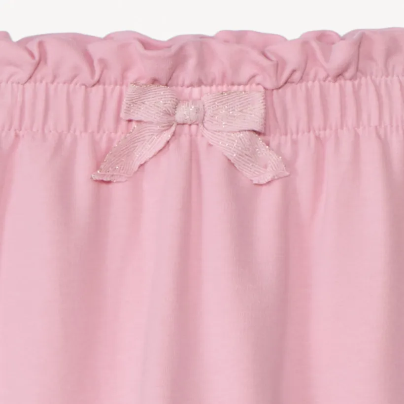 Jogging van fleece met een volants taille voor meisjesbaby's