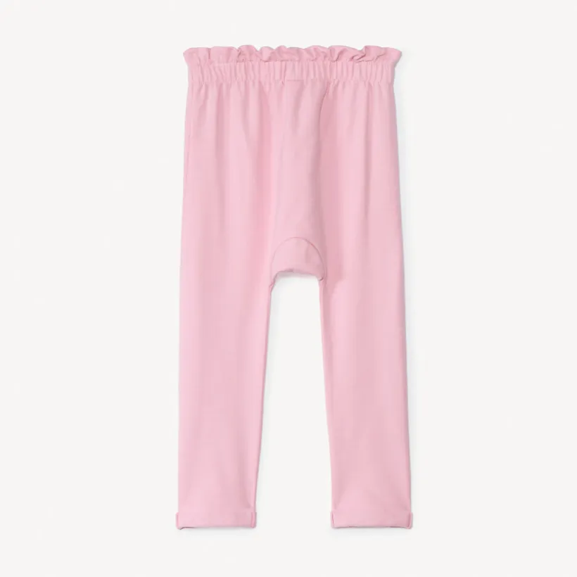 Jogging van fleece met een volants taille voor meisjesbaby's