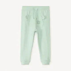 Jogging van unicolor fleece en honingraat voor babyjongens