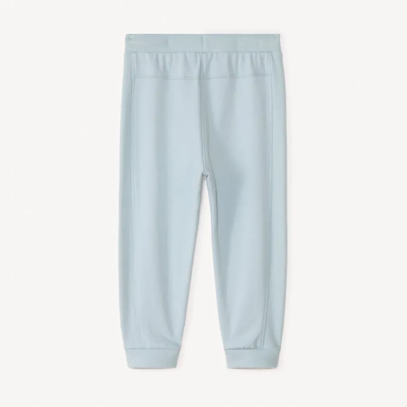 Jogging van unicolor fleece en honingraat voor babyjongens